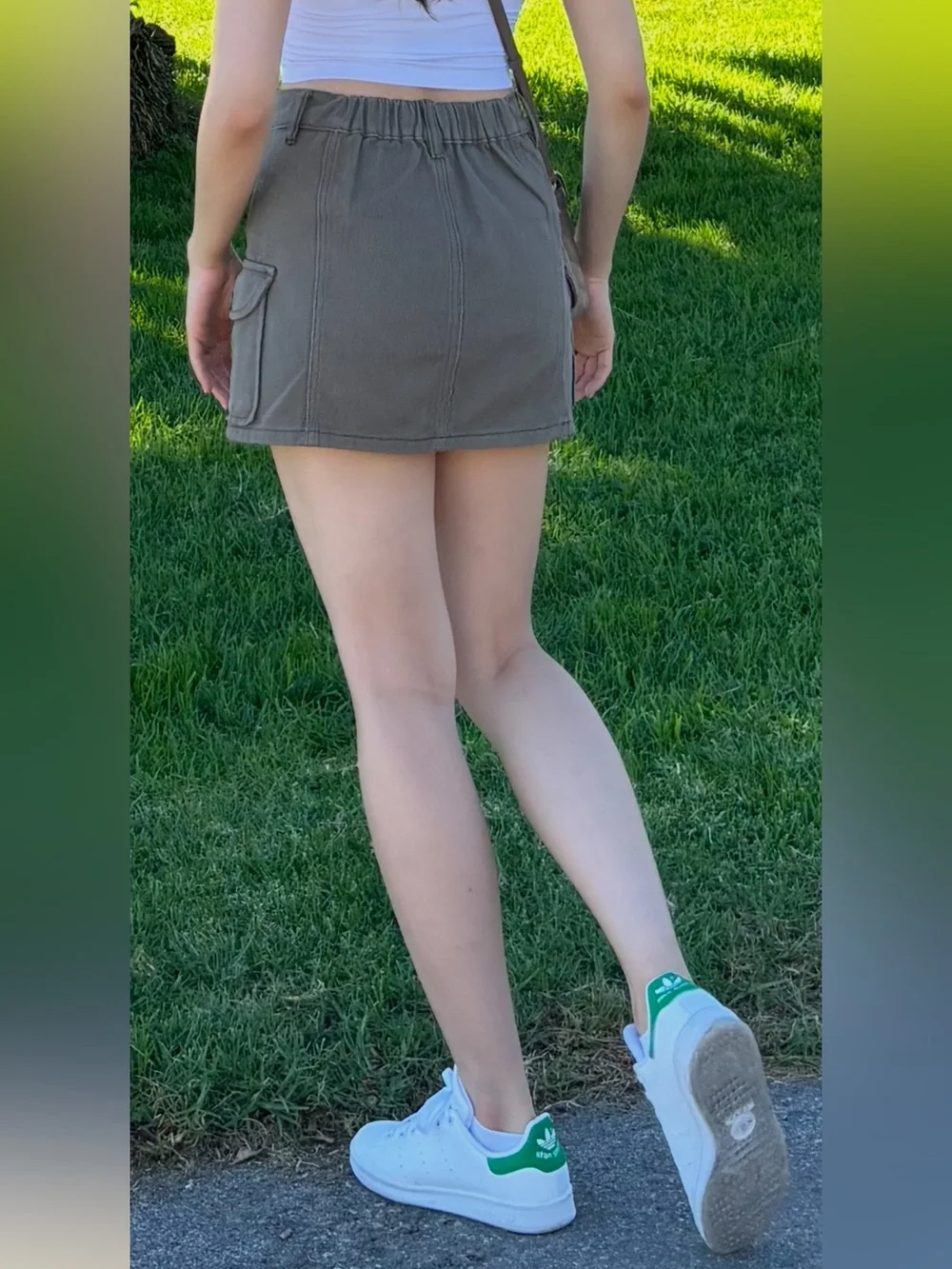 Cider Mini Cargo Skirt